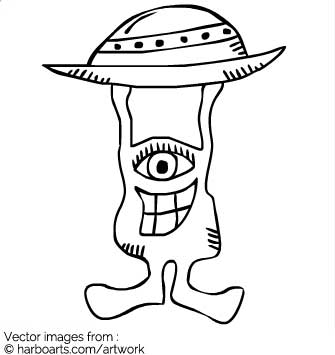 335x355 Download Alien Monster Holding Ufo