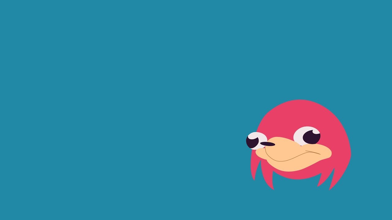 1280x720 Ugandan Knuckles Vector Wallpaper
