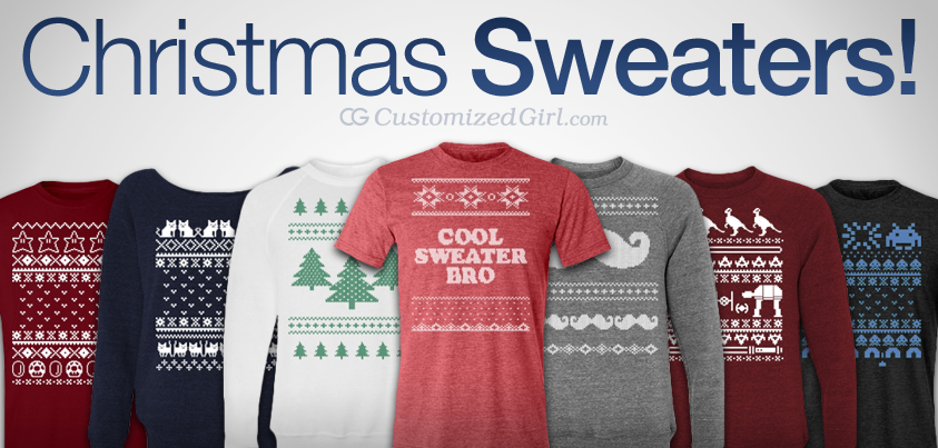 843x403 Custom Ugly Christmas Sweaters!