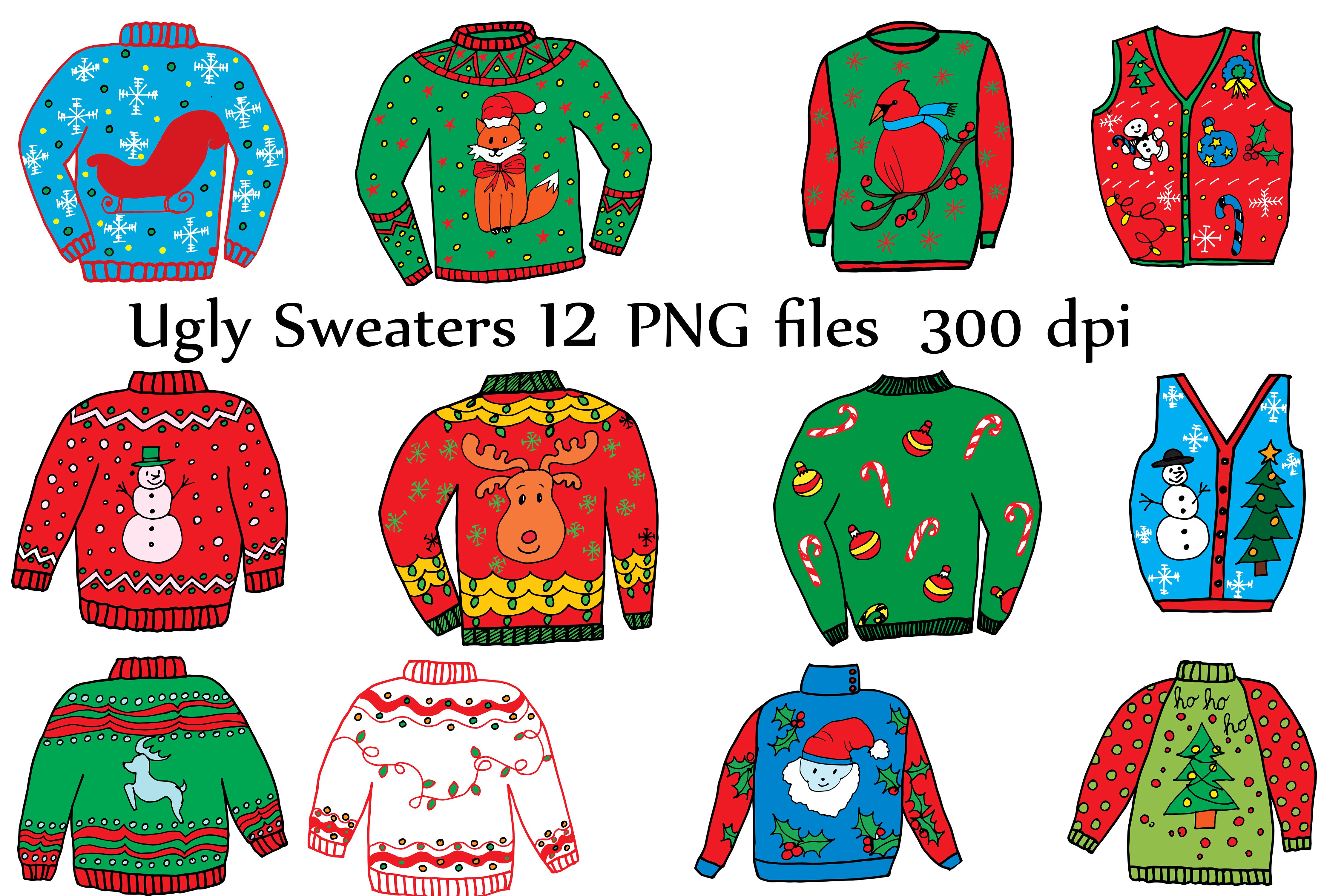 4500x3000 Ugly Sweater Clipart Free