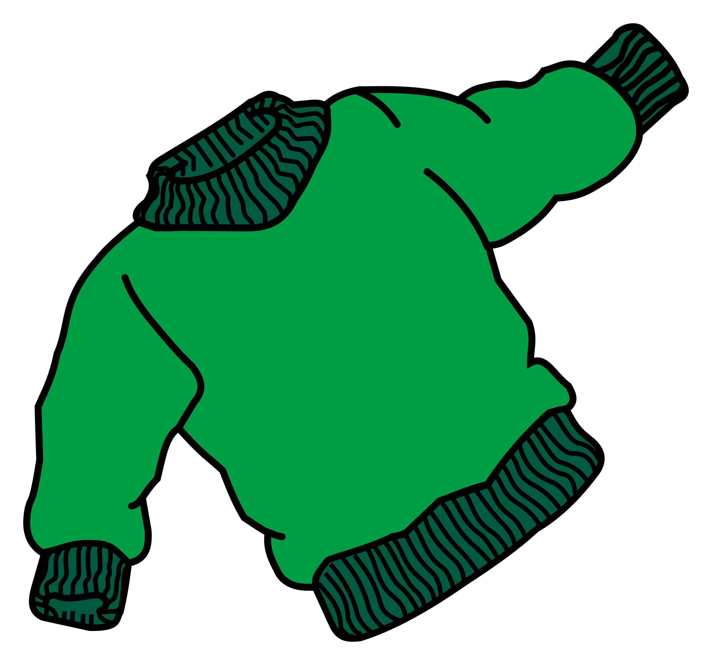 2400x2241 Ugly Christmas Sweater Vector Black And White Stock Free Png