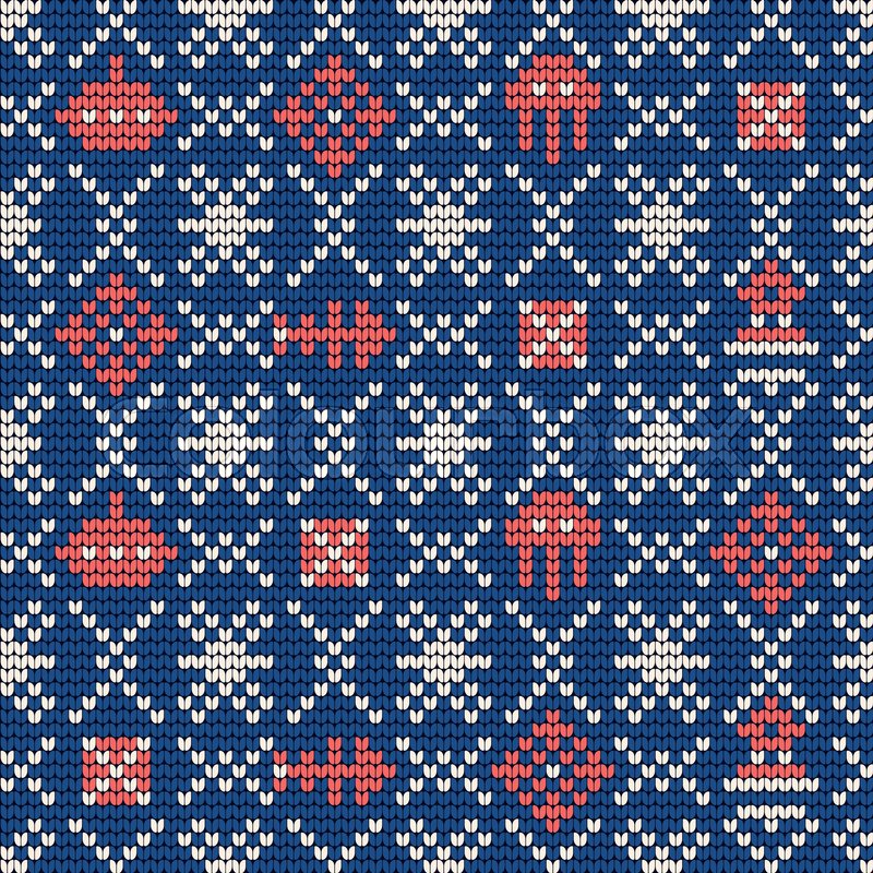 800x800 Grandma Vector Knitting Seamless Stock Vector Colourbox