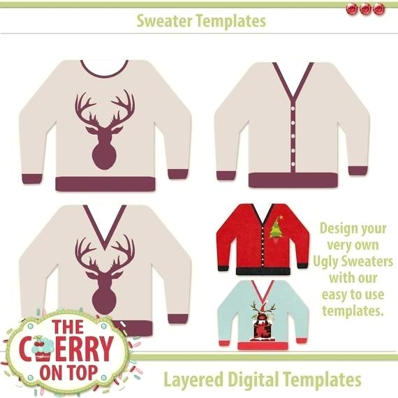 570x570 Ugly Sweater Digital Templates Image Template Vector