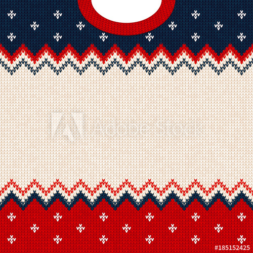 500x500 Ugly Sweater Merry Christmas And Happy New Year Greeting Card