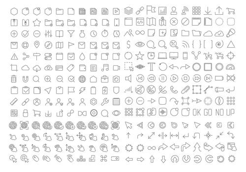 500x350 Ui Ux Icons Vector Free Download