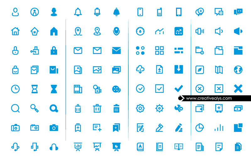 800x500 Flat Ui Vector Icons Creative Alys