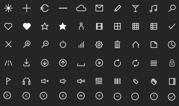 630x372 Free Outline Ui Icons Vector