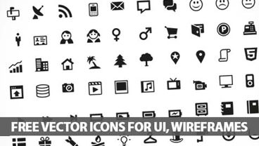 368x208 Free Vector Wireframe Icons Including Illustrator Ui Icons