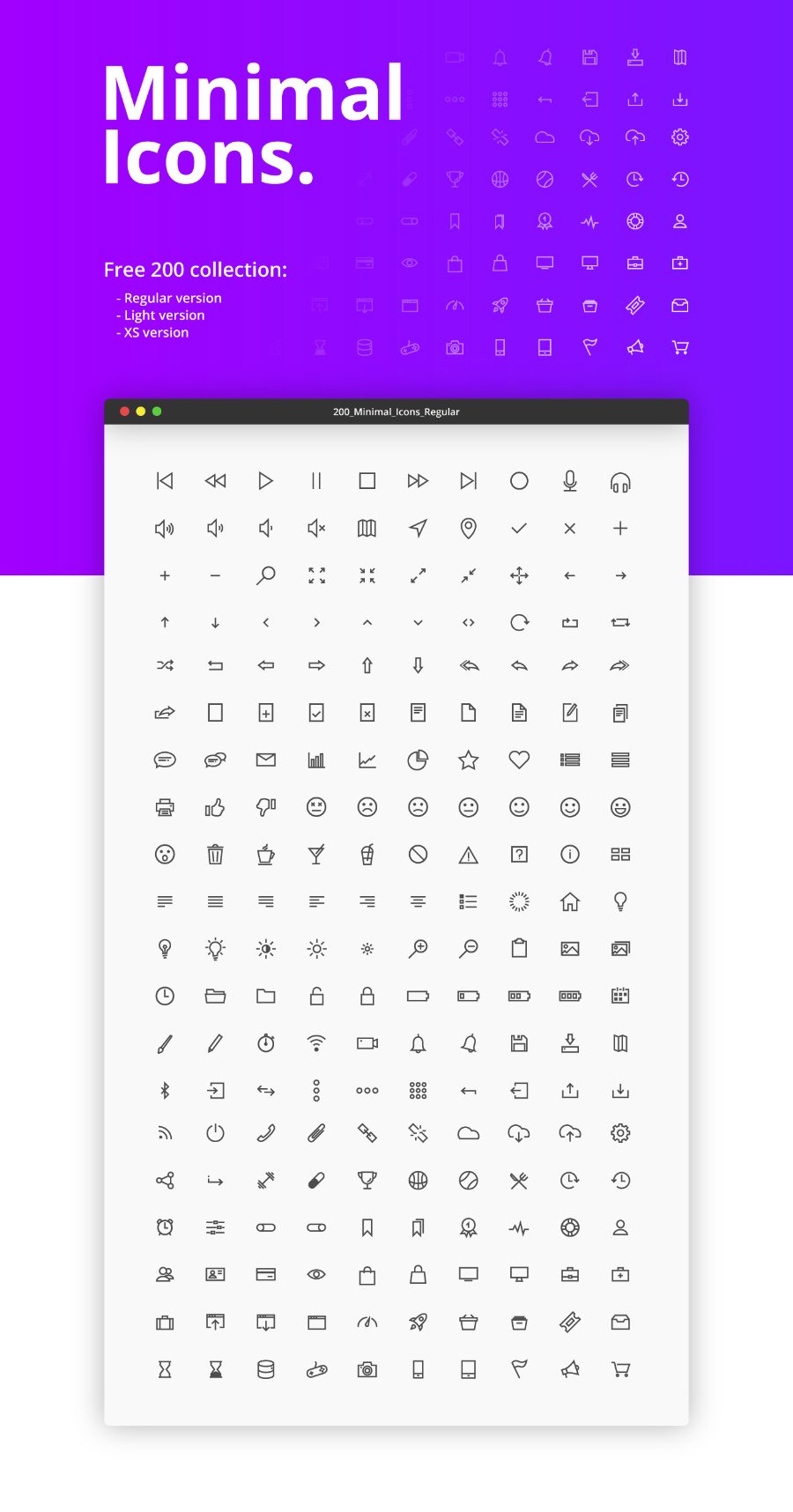 900x1716 Minimal Vector Ui Icons Free Design Resources