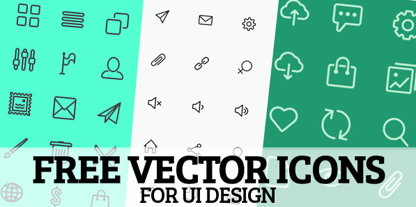 597x298 Free Vector Icons For Ui Design Icons Graphic Design Junction