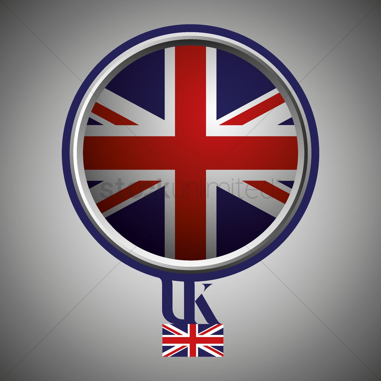 1300x1300 Uk Flag Vector Image
