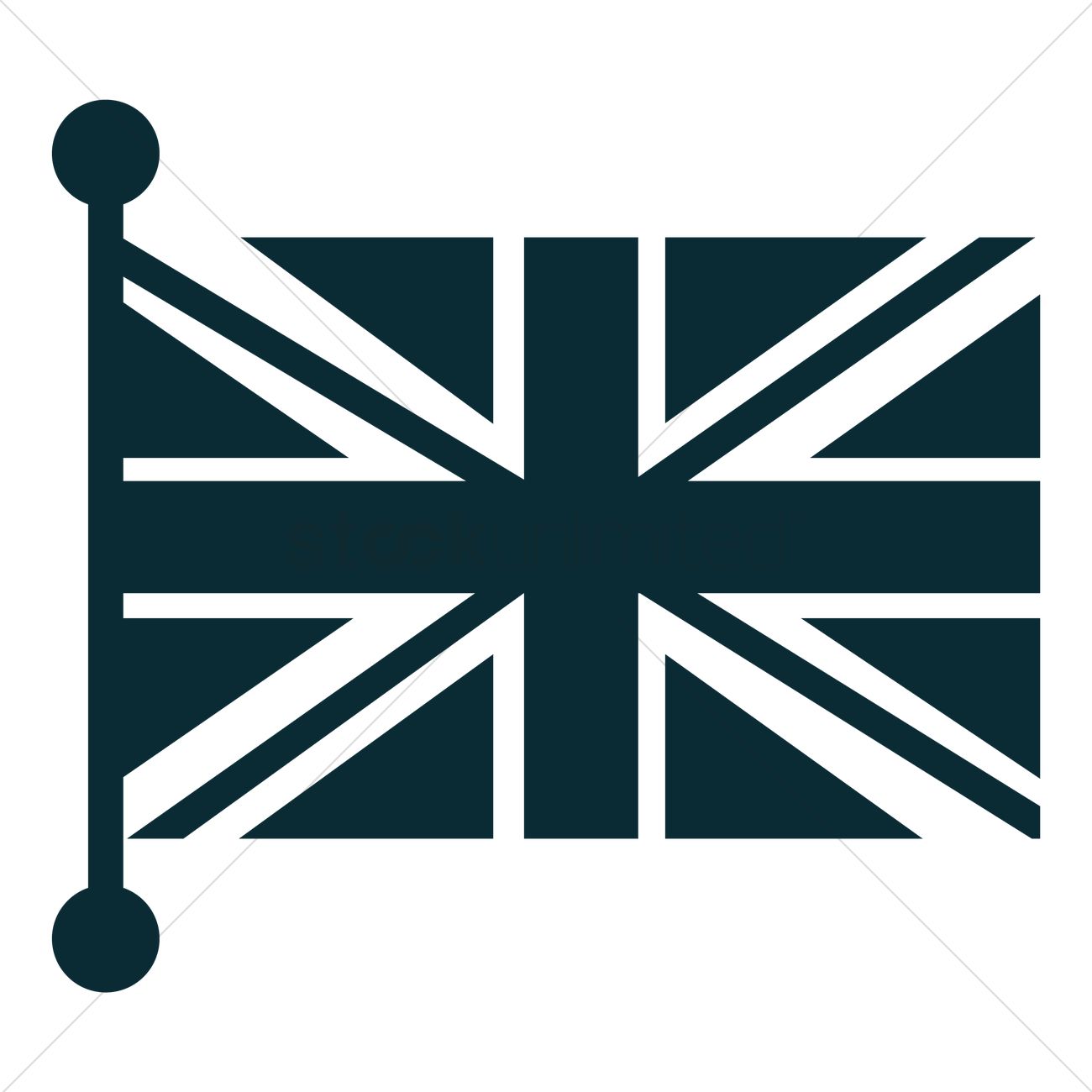 1300x1300 Uk Flag Vector Image