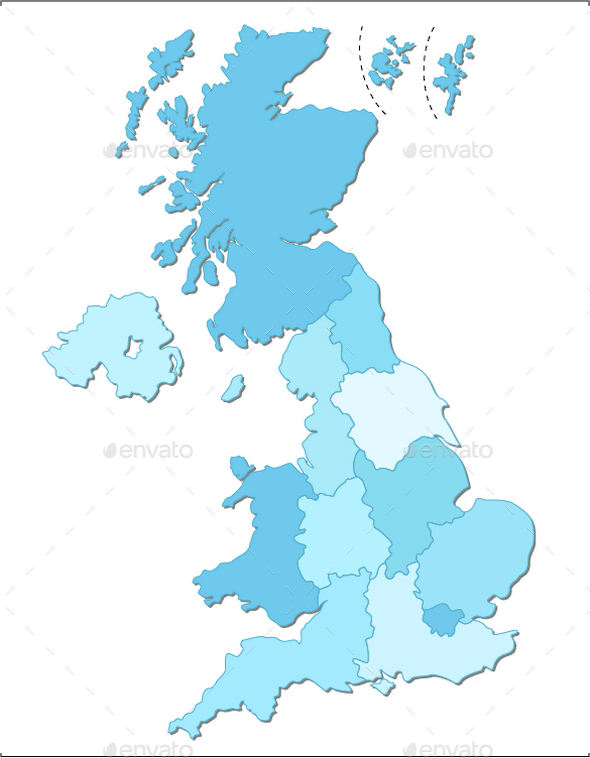 590x758 Uk Layered Vector Map