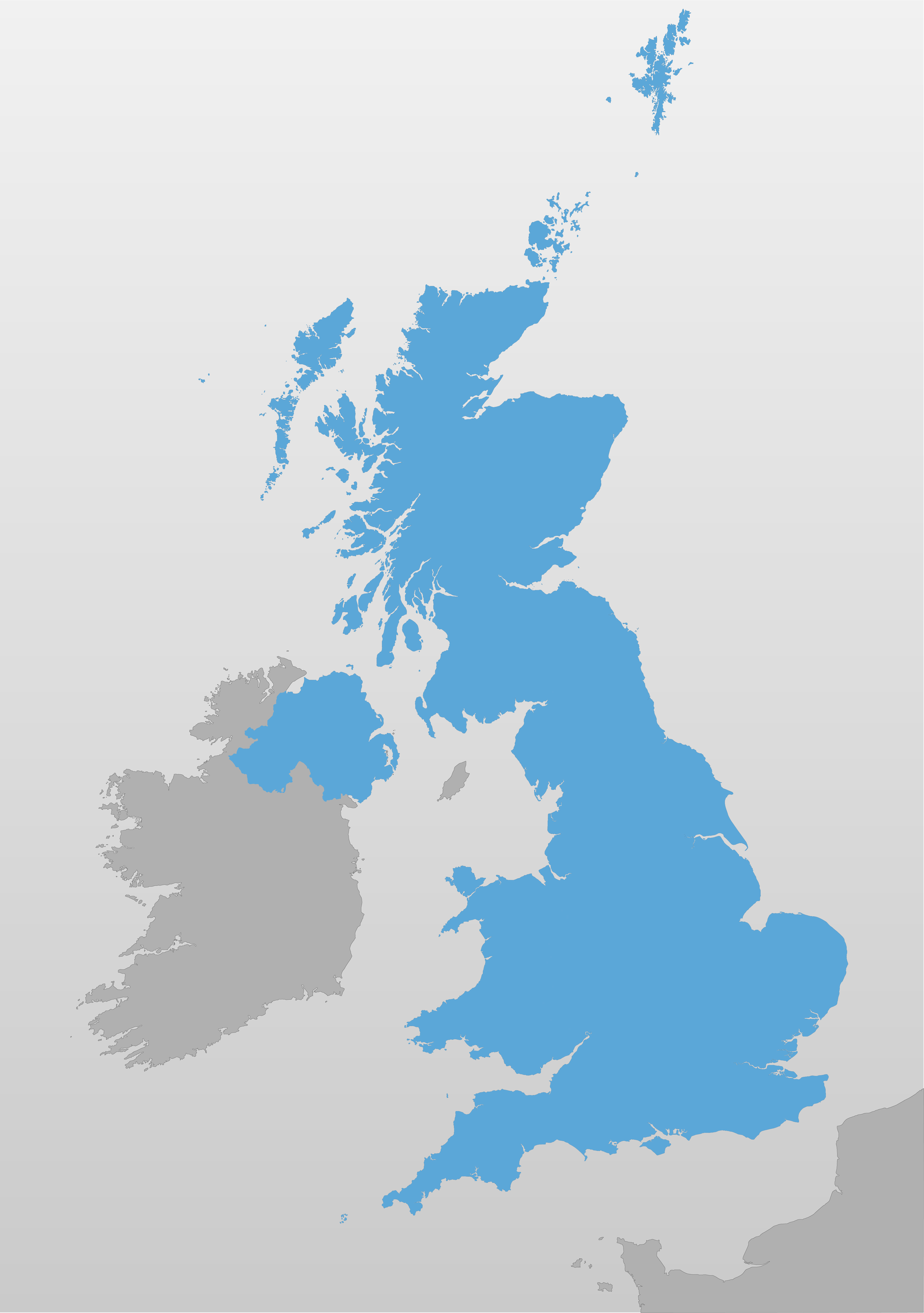 3992x5670 Uk Outline Map