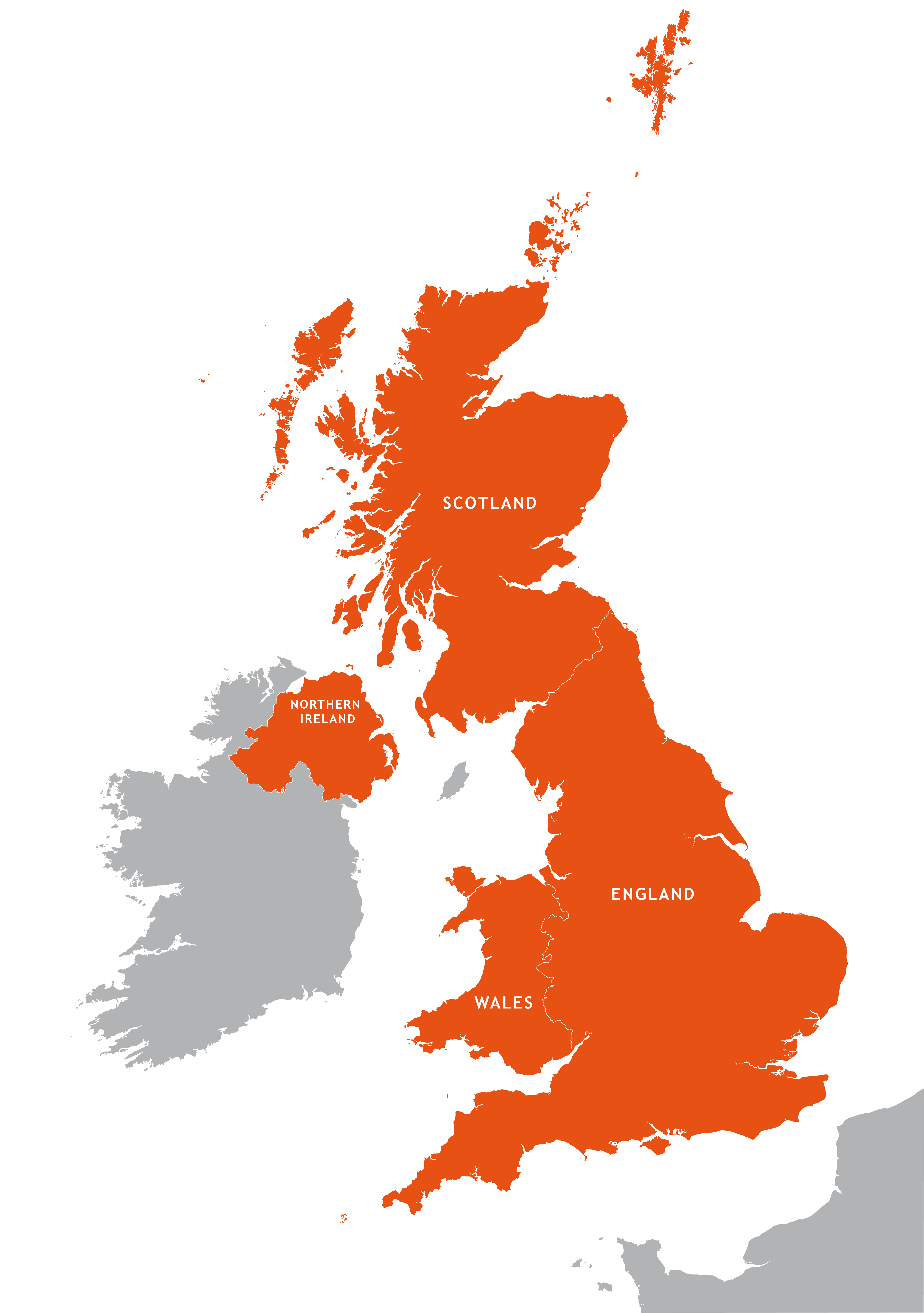 3992x5670 Uk Outline Map