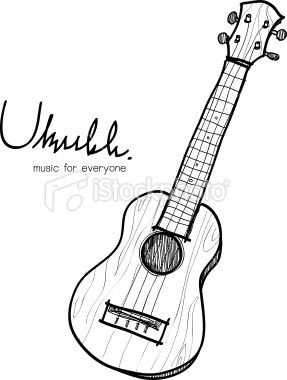 287x380 This Is A Vector Of Ukulele Sketch Ideas In Ukulele