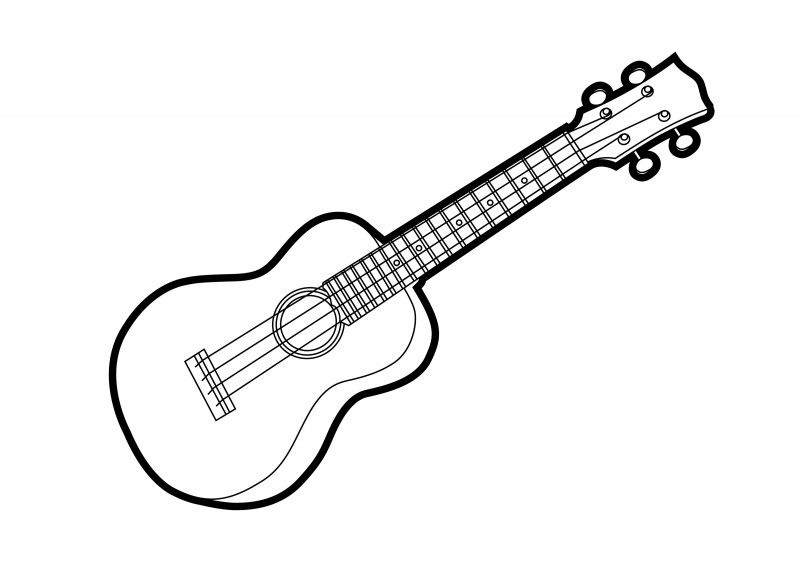 800x565 Ukulele Outline Vector Illustration Httpsuperawesomevectors