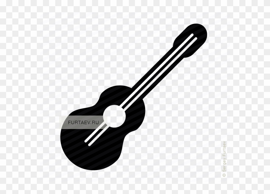880x633 Ukulele Vector Black And White Vector Royalty Free