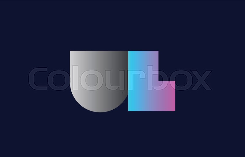 800x514 Initial Alphabet Letter Ul U L Logo Stock Vector Colourbox