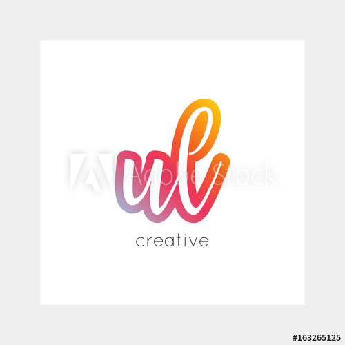 500x500 Ul Logo, Vector Useful As Branding, App Icon, Alphabet