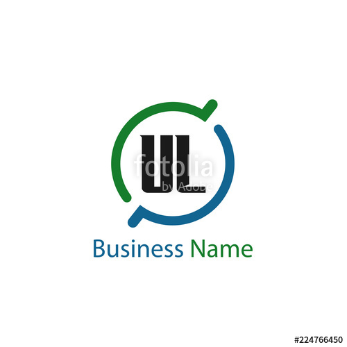 500x500 Initial Letter Ul Logo Template Design Stock Image And Royalty