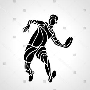300x300 Lineart Clipart Sportsman Throwing For Free Download And Use