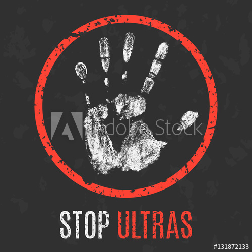 500x500 Vector Illustration Social Problems Of Humanity Stop Ultras