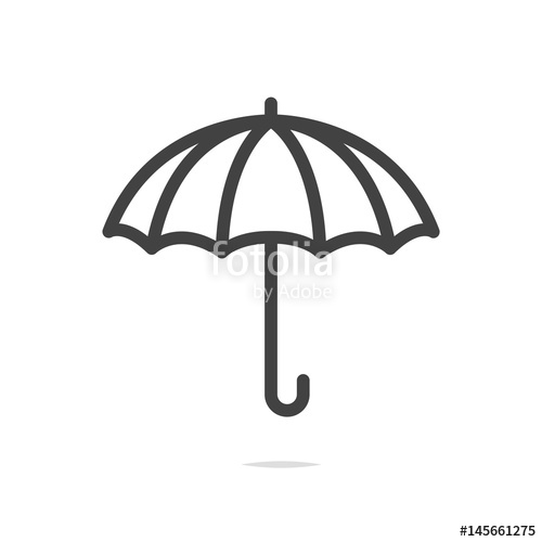 500x500 Umbrella Icon Vector Stock Image And Royalty Free Vector