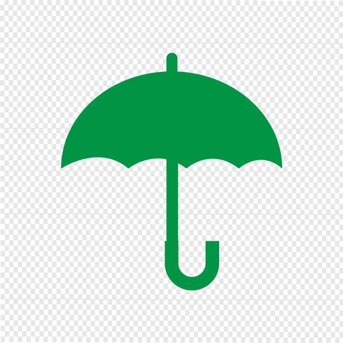 490x490 Umbrella Icon Vector Illustration