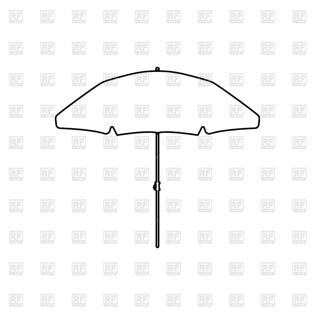 1200x1200 Beach Umbrella Black Color Icon Vector Image Of Icons And Emblems