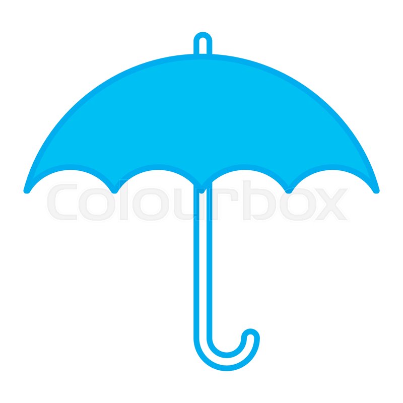 800x800 Umbrella Protection Symbol Icon Vector Stock Vector Colourbox