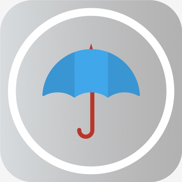 640x640 Vector Umbrella Icon, Rain, Umbrella Icon, Weather Png And Vector