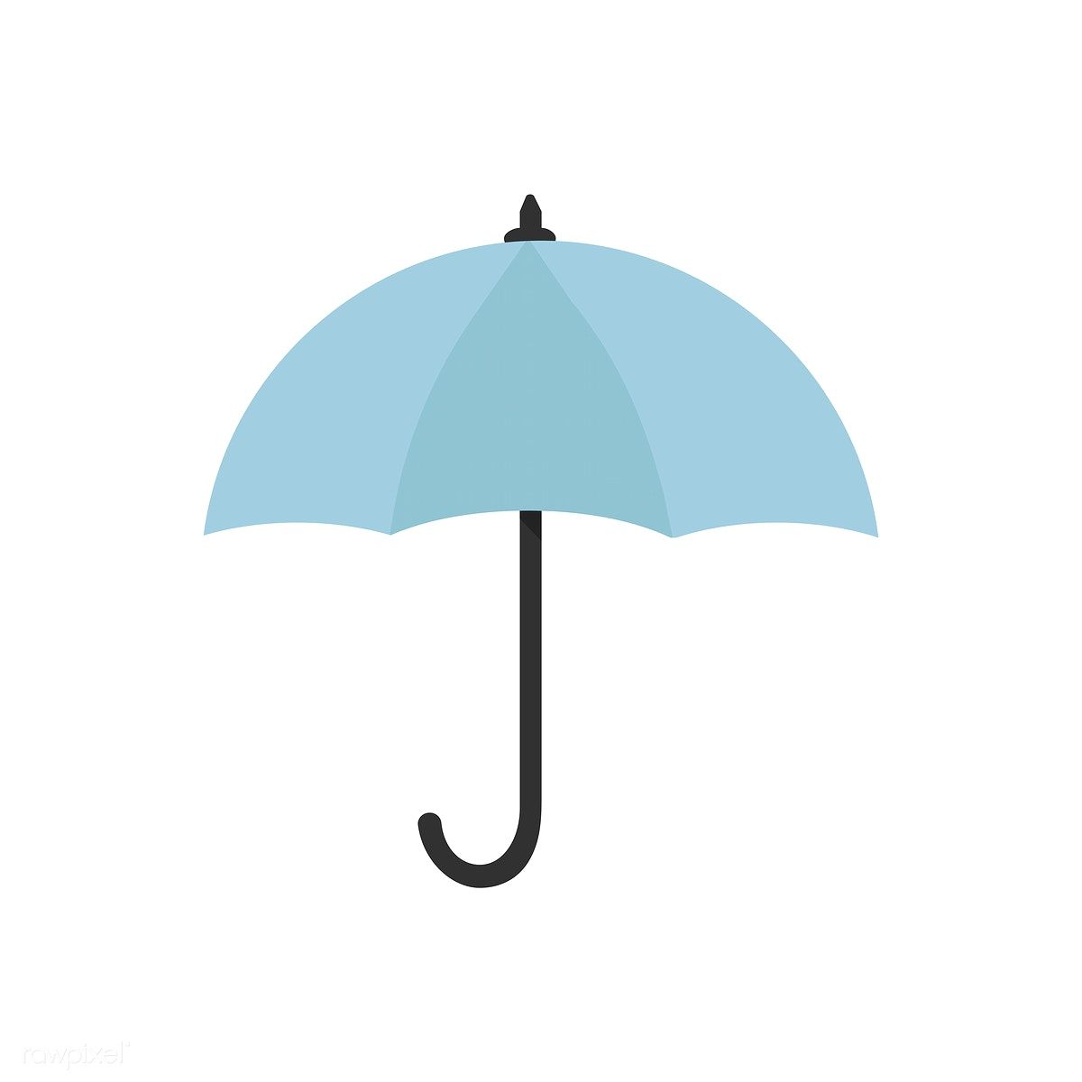 1200x1200 Blue Umbrella Icon Isolated Graphic Illustration Free Image