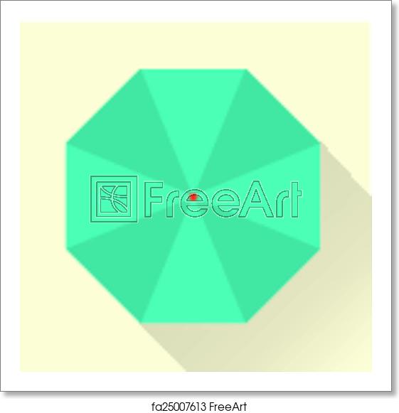 561x581 Free Art Print Of Umbrella Icon Vector Vintage Umbrella Flat