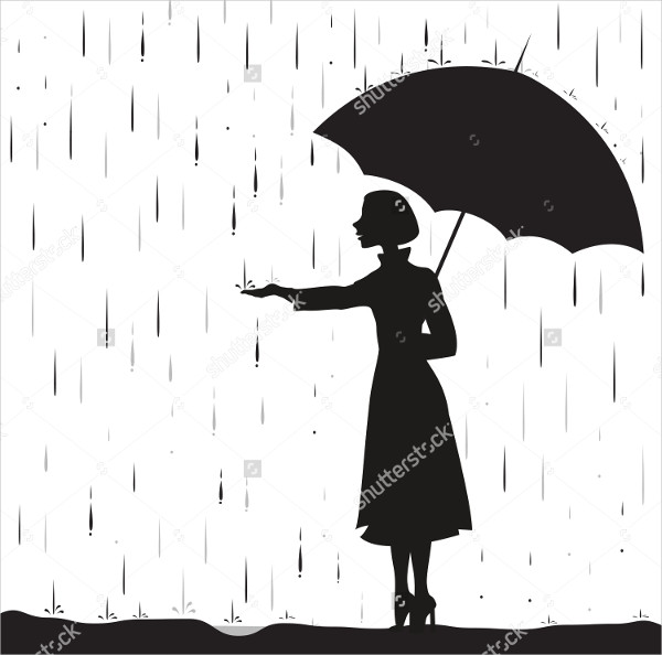 600x594 Rain Vectors
