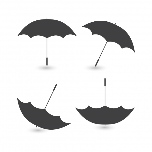 640x640 Umbrella Vector Template Design Illustration Icon, Umbrella, Rain