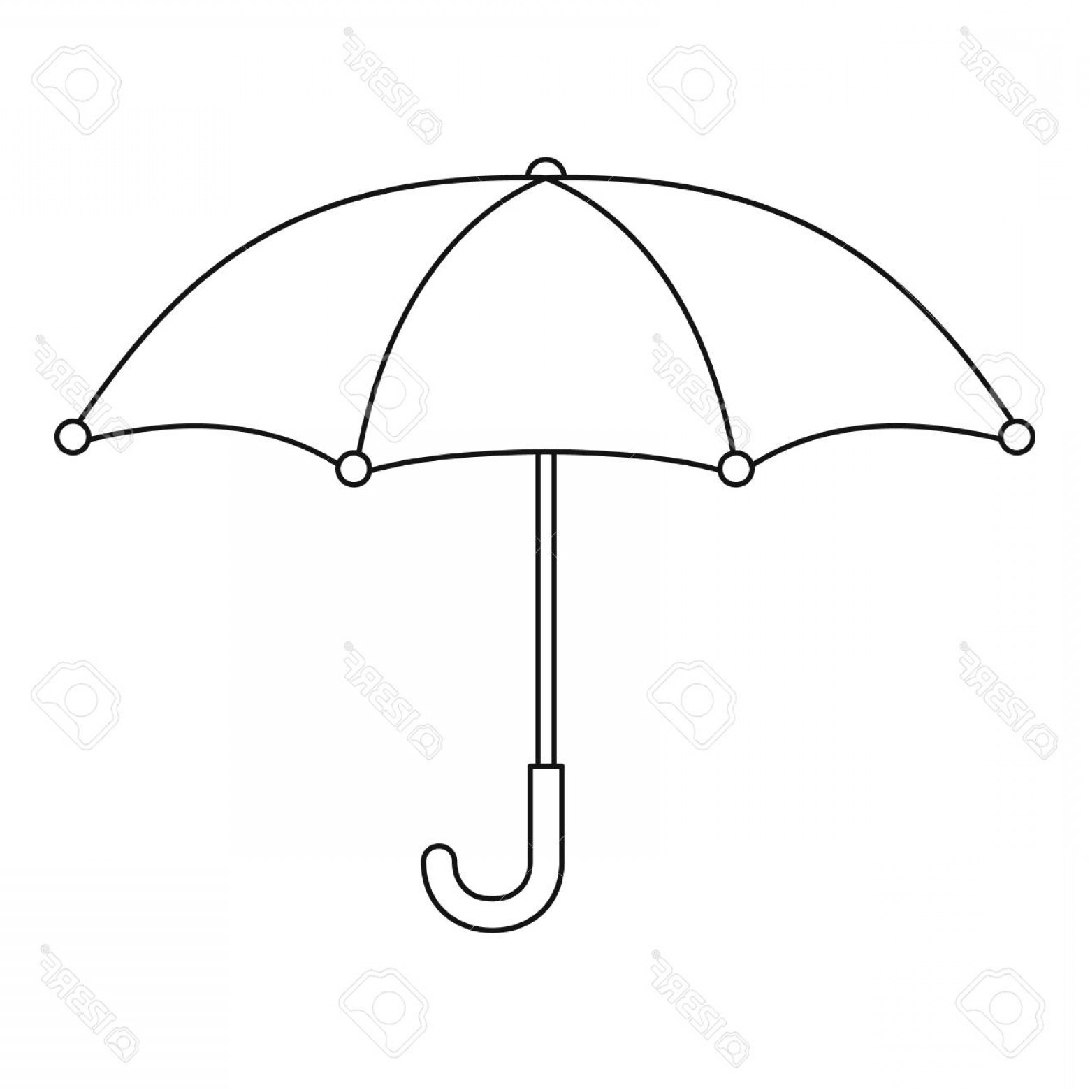 Photostock Vector Umbrella Icon Outline Illustration Of Umbrella 1560x1560 Photostock Vector Umbrella Icon Outline Illustration Of Umbrella