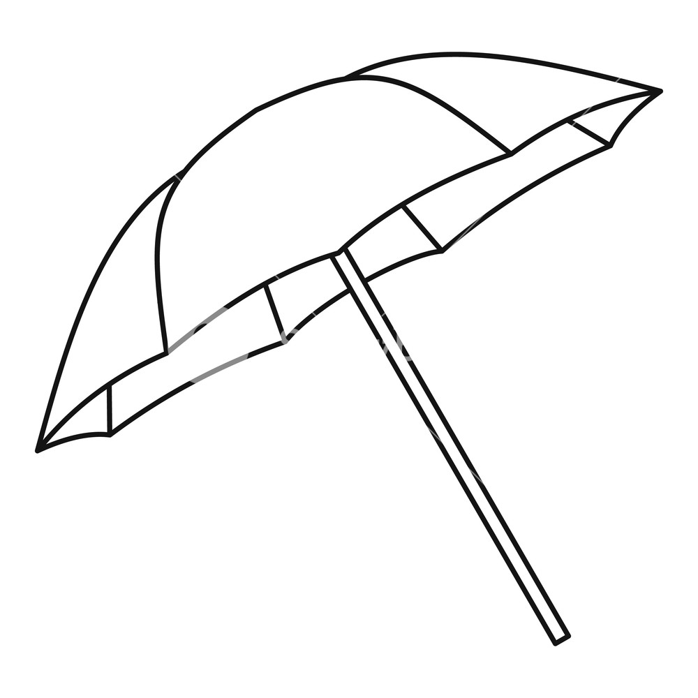 Umbrella Icon Outline Illustration Of Umbrella Vector Icon 1000x1000 Umbrella Icon Outline Illustration Of Umbrella Vector Icon