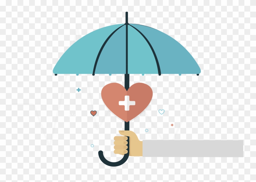 880x626 Umbrella Clip Hands Free Vector Download