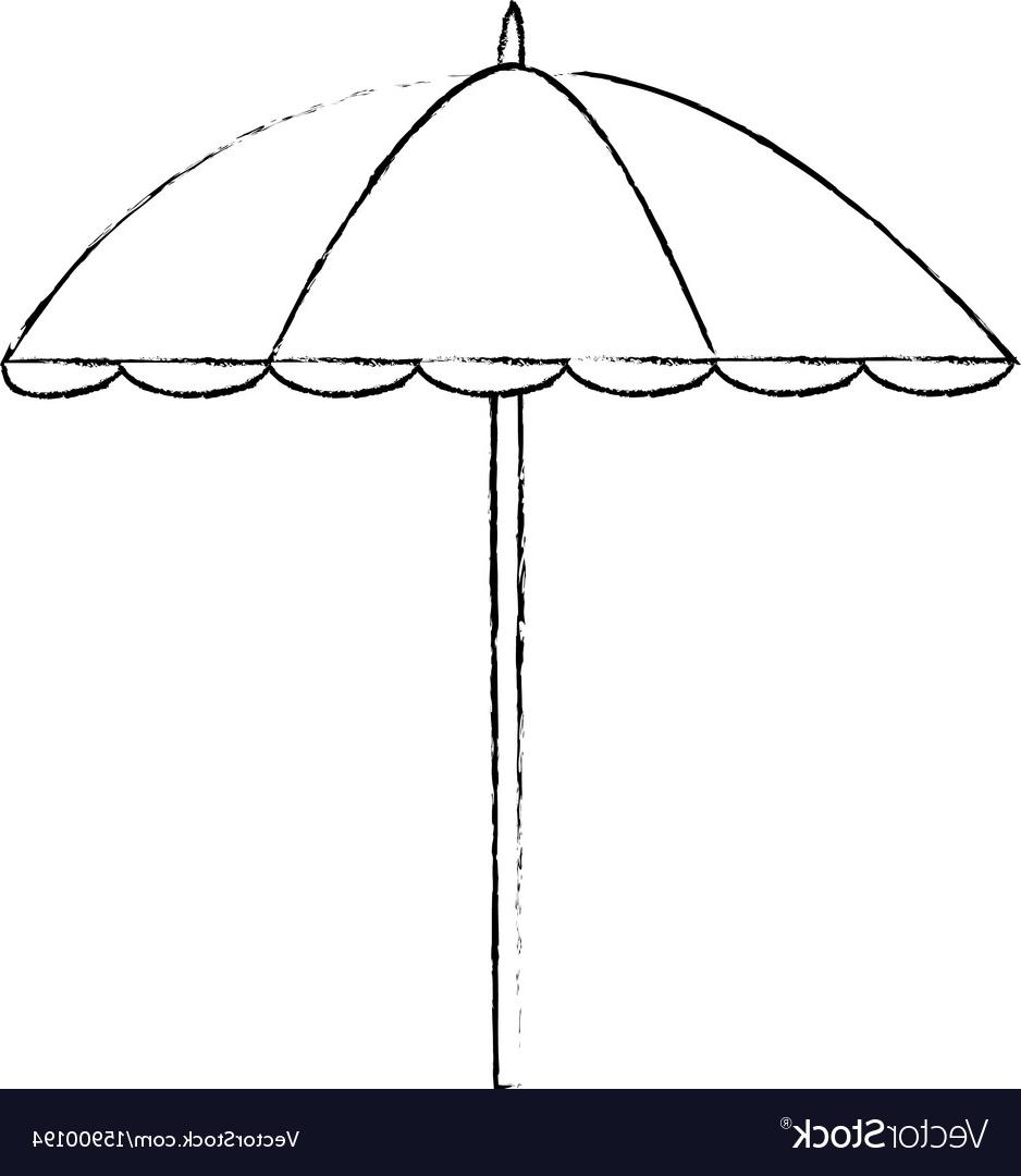 938x1080 Unique Beach Umbrella Vector Design Free Vector Art, Images
