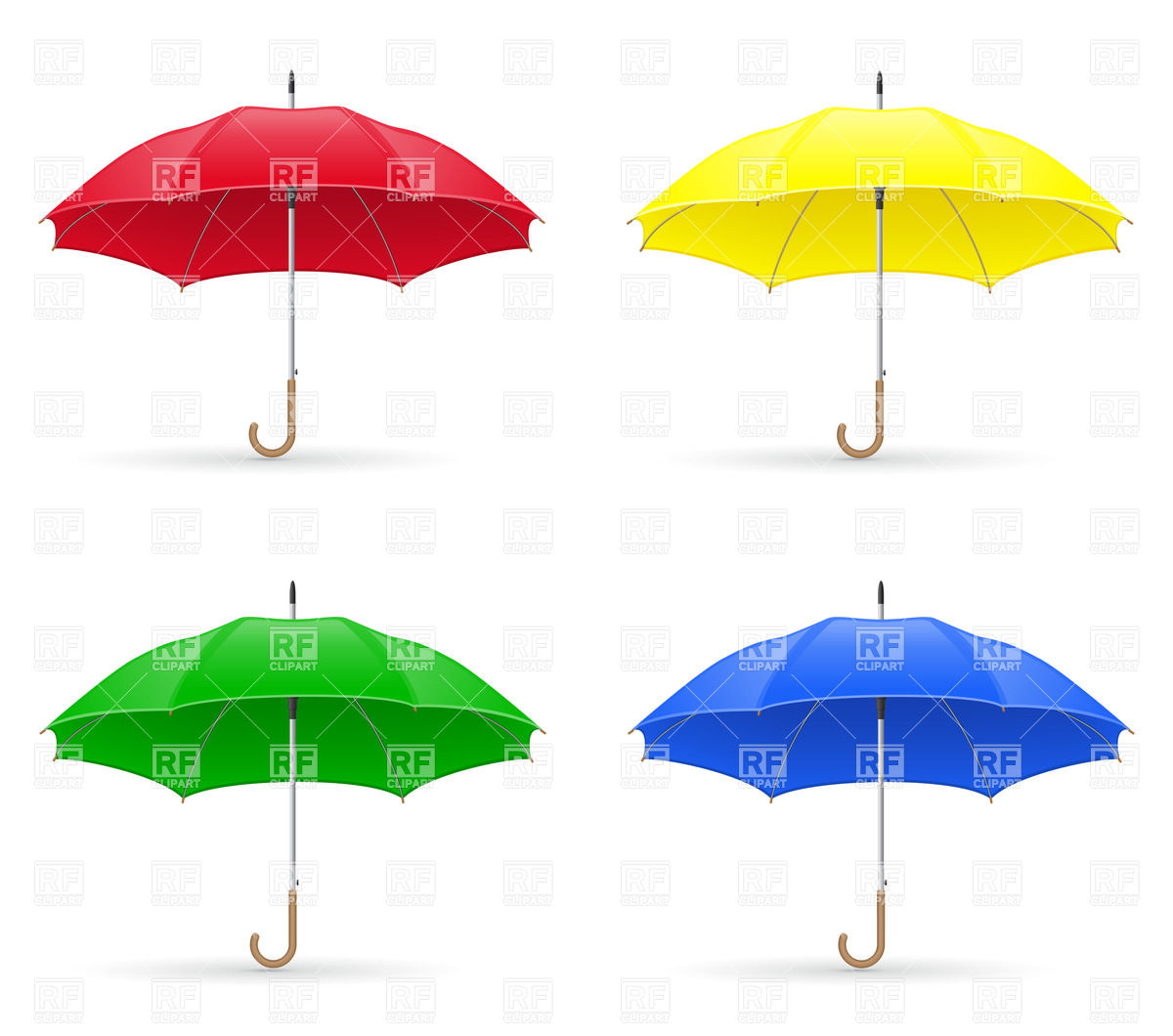 1200x1060 Colorful Umbrellas Vector Image Of Objects Konturvid