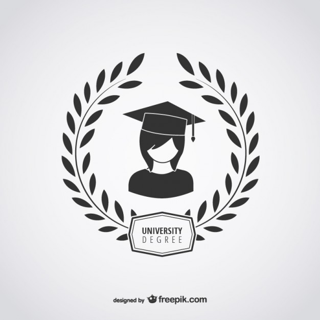 626x626 University Degree Logo Vector Free Download