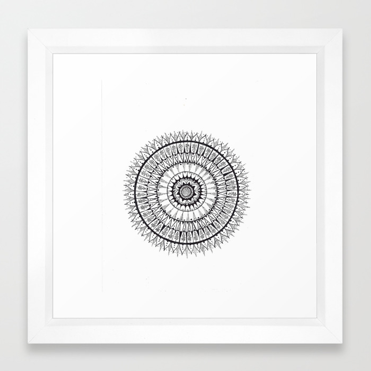 Unalome Madness Framed Art Print 1500x1500 Unalome Madness Framed Art Print