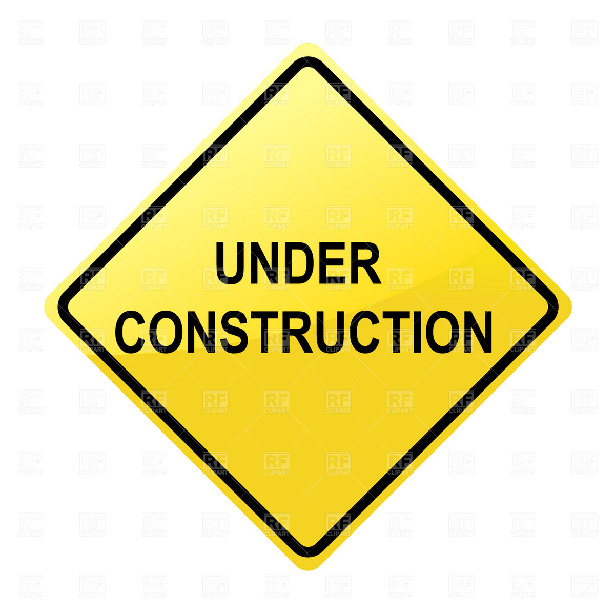 1200x1200 Under Construction Sign Free Vector Image Vector Artwork