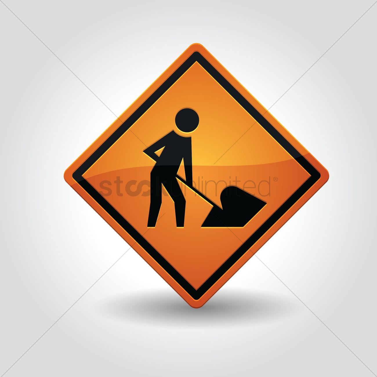 1300x1300 Under Construction Sign Vector Image