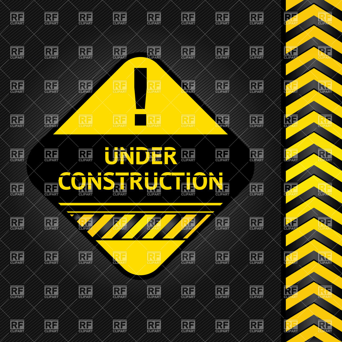 1200x1200 Under Construction Sign Vector Image Of Signs, Symbols, Maps