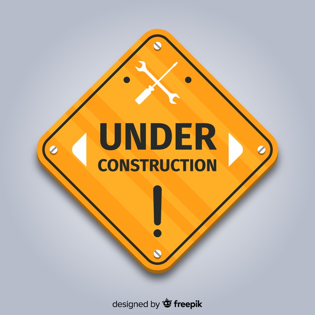 626x626 Flat Under Construction Sign Background Vector Free Download