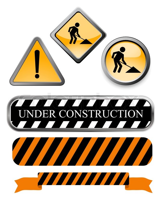 633x800 Vector Under Construction Signs And Stock Vector Colourbox