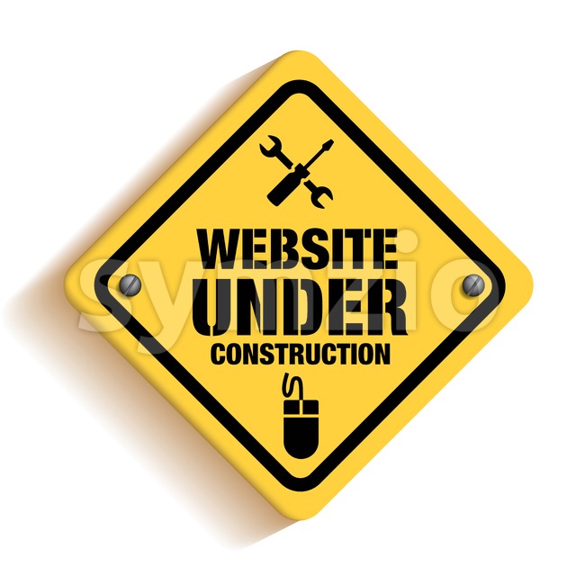 640x650 Website Under Construction Sign Vector Design Vector Illustration