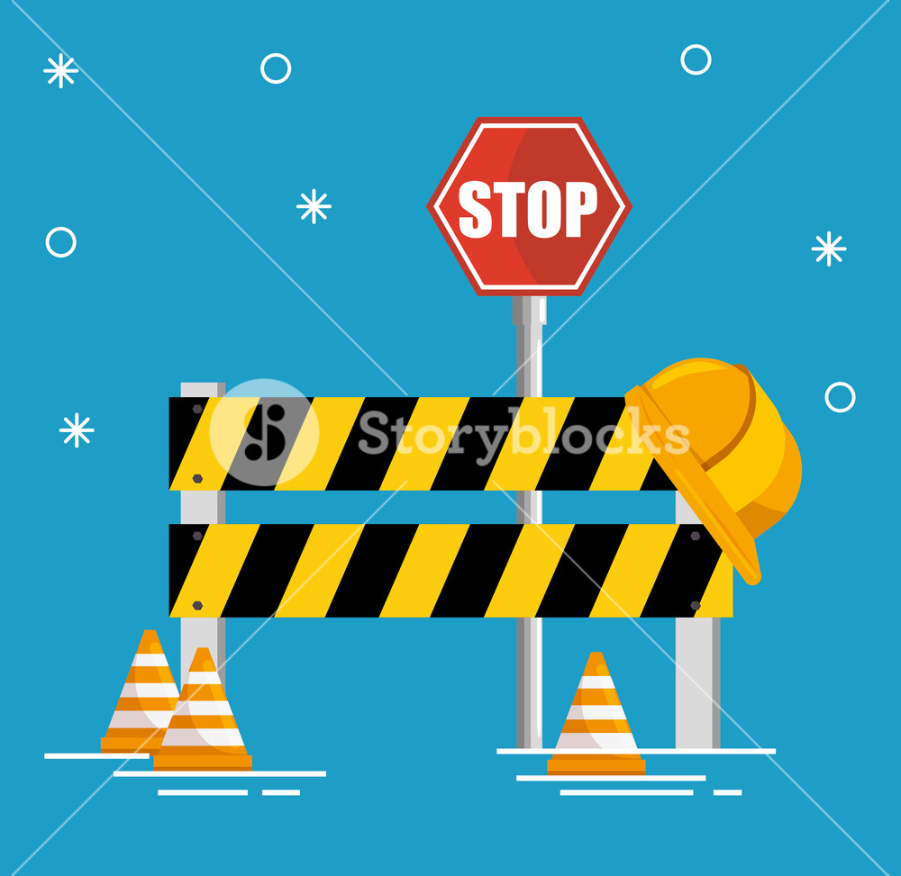 1000x973 Under Construction Sign Vector Illustration Graphic Design Royalty